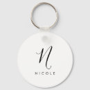 Search for birthday for her key rings Black and white