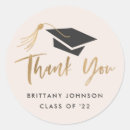 Search for graduation cap stickers Black and gold