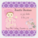 Search for infant square stickers Pink