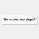Search for sin bumper stickers Evil