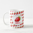 Search for fresh strawberries mugs Strawberry pattern