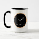 Search for lettering mugs Initial