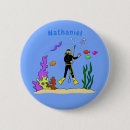 Search for diver badges Underwater