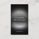 Search for dermatologist business cards Black and white