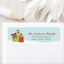 Search for winter animals return address labels Cute