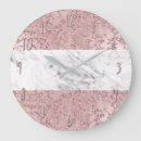 Search for gold and marble clocks Pink