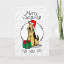 Search for airedale terrier christmas cards Santa claus