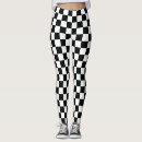 Search for checkered flag leggings Black and white