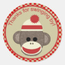 Search for red monkey stickers For kids