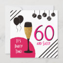 Search for sassy 60th birthday invitations Modern