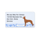 Search for i love animals return address labels Blue gingham