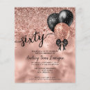 Search for rose gold confetti invitations Black