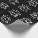 Search for 60th anniversary wrapping paper Black and white