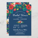 Search for blue red bridal shower invitations Boho