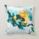 Search for teal and yellow cushions Abstract