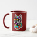 Search for french style mugs Frenchie