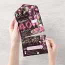 Search for luxury 40th birthday invitations Modern
