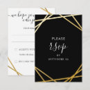 Search for 16 vertical rsvp cards Black
