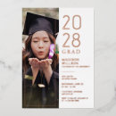 Search for rose gold foil graduation invitations Elegant