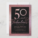 Search for fabulous 50 invitations Pink