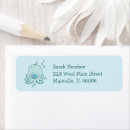 Search for blue octopus return address labels Cute