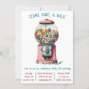 Search for bubble gum invitations Blue