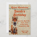 Search for red fox invitations Retro