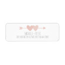 Search for heart and arrow return address labels Hearts