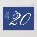 Search for navy blue white postcards Script