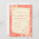 Search for ivory coral wedding invitations Floral