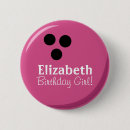Search for bowling round badges Birthday