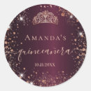 Search for tiara quinceanera stickers Rose gold