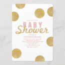 Search for pink gold and white baby shower invitations Modern