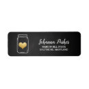 Search for chalkboard mason jar return address labels Country