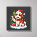 Search for funny christmas canvas prints Wolf