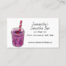 Search for smoothie business cards Watercolor