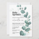 Search for succulent baby shower invitations Green and white