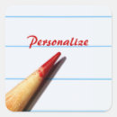 Search for pencil square stickers Teacher