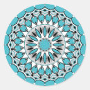 Search for blue mandala stickers White