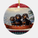 Search for badger christmas tree decorations Wiener dog
