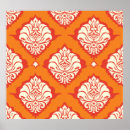 Search for orange damask art Background
