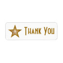 Search for stylish pattern return address labels Gold