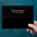 Search for black envelopes Back flap