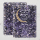 Search for purple moon baby shower invitations Celestial