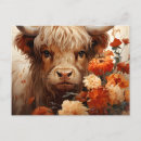Search for highland cattle postcards Flowers