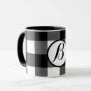Search for black and white plaid mugs Checkers