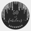 Search for black and silver birthday stickers Sparkle