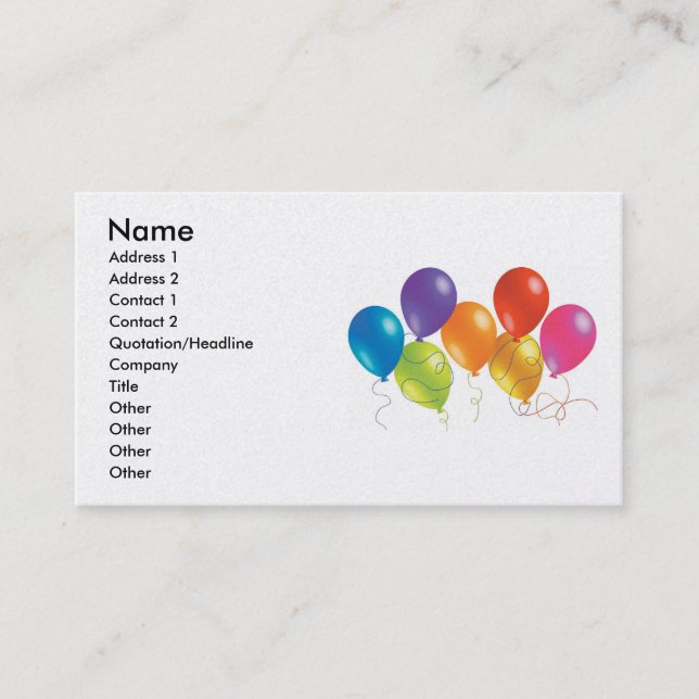 0000013 , Name, Address 1, Address 2, Contact 1... Business Card (Front)
