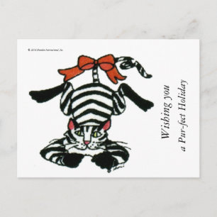000011, Wishing you , a Pur-fect Holiday, © 201... Holiday Postcard
