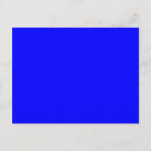 #0000FF Hex Code Web Colour Dark Vibrant Royal Blu Postcard